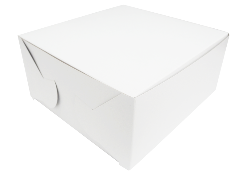 caja cuadrada blanca
